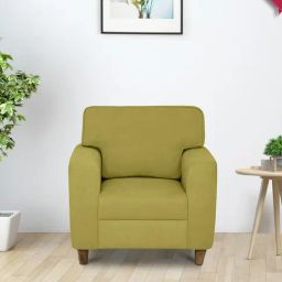 Duroflex Utopia Green Wood 1 Seater Sofa-image-69