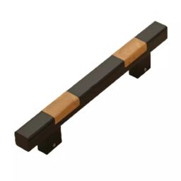 DECORE 120 450 mm Aluminium Black and Wood Finish Door Pull Handle-image-96