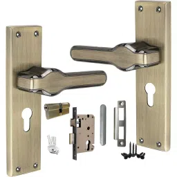 Atom Zinc Alloy Beige Door Handle Lock Set, MH-O67-CY-BA-BSK-08-image-49