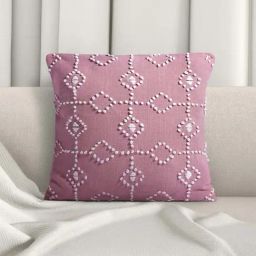 Living Scapes by Pantaloons Purple Cotton Cushion Cover-image-36