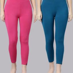 TWIN BIRDS Women Pack Of 2 High Ankle Leggings-image-97