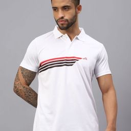 VECTOR X Men Graphic Printed Polo Collar T-Shirt-image-47