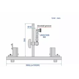 Insize Bench Center without Dial Test Indicator Length 360 mm, 4741-40 image 3