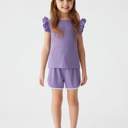 LULU & SKY Girls Top with Shorts-image-71