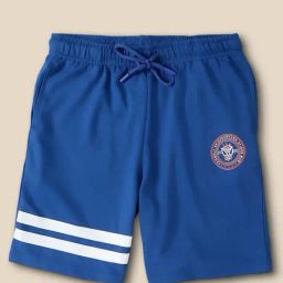 Kidsville Blue & White Printed Spiderman Shorts-image-59