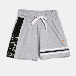 Dixcy Scott Originals Kids Grey & Black Cotton Printed Shorts-image-59