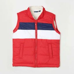 Juniors by Lifestyle Kids Red & White Color Block Jacket-image-31