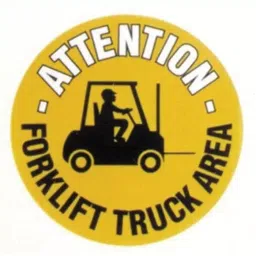 RS PRO Self-Adhesive Fork Lift Hazard Hazard Warning Sign (English) Model No 8735921-image-5