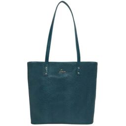 Lavie Pavo Nov Teal Textured Large Tote Handbag-image-90