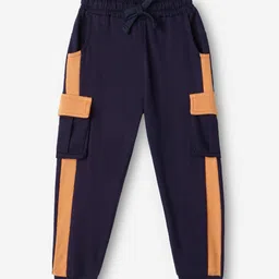 The Souled Store Boys Colourblocked Mid Rise Joggers-image-63
