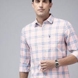 U.S. Polo Assn. Pure Cotton Tailored Fit Checked Casual Shirt-picture-23