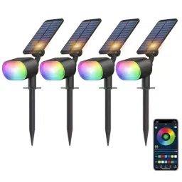 GIGAWATTS 20 W 1500 mAh Wireless Solar Light with Spike BIS Approved, GW-223RGBW-16