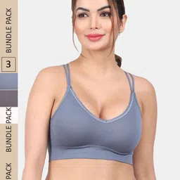 Amour Secret Pack Of 3 Removable Padding Anti Odour All Day Comfort Sports Workout Bra-picture-12
