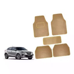 Auto Pearl CMBE77 Polyester Standard Mat for Toyota Glanza (Beige)-picture-13