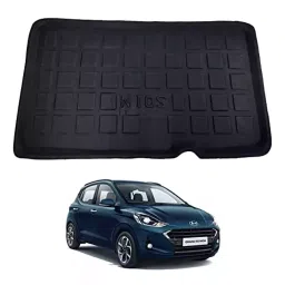 Auto Pearl PVC Tray Mat for Grand I10 Nios 2020 (Black)-29