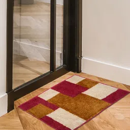 RANGOLI Red & Beige Printed Anti-Skid Doormat-7