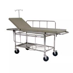 Wellsure Healthcare Stretcher Trolley with Mattress Railing I. V. Rod Cylinder Case & Tray-picture-15