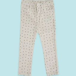 Pantaloons Junior Beige Cotton Printed Trousers-picture-10
