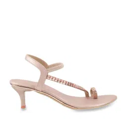Mochi Women's Rose Gold Toe Ring Stilettos-image-23