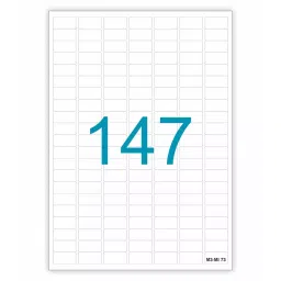 Sticker Bazaar M3 Inkjet/Laser Labels A4 Size White, MI 73 (100 Sheet)-6