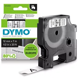 DYMO 12mm x 7m Black Print on White Tape Self-Adhesive Labels for Label Printer, S0720530-picture-26