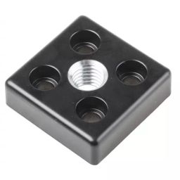 RS PRO M12 M5 Thread Base Plate Connector Bracket & Joint 5 mm Groove, 7675793-2