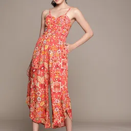Label Ritu Kumar Printed Basic Jumpsuit-21
