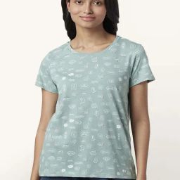 Dreamz by Pantaloons Green Cotton Printed T-Shirt-image-83