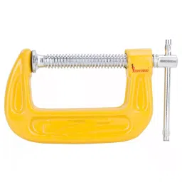 Malfah Enterprises 8 cm A3 Steel & Carbon Steel Yellow C-Clamp, DELI DL-G204 (Pack of 2)-image-52