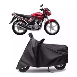 Auto Pearl Polyester Two Wheeler Cover for Yamaha Libero G5 (Grey)-image-49