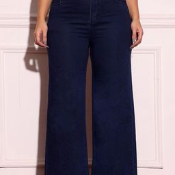 Miss Chase A+ Women Wide Leg High-Rise Stretchable Jeans-picture-23