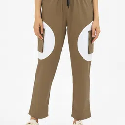 ADDYVERO Women Classic Loose Fit High-Rise Wrinkle Free Cargos Trousers-picture-47