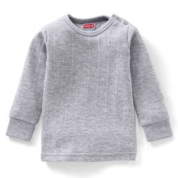 Babyhug Full Sleeves Thermal Inner Wear Solid Colour - Grey-image-46