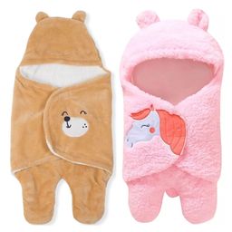 Brandonn Flannel Hooded Wearable Blanket Unicorn Patch Pack of 2 - Beige, Pink-image-51