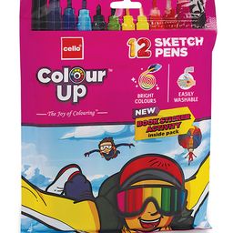 Cello ColourUp Sketch Pens 12 Shades - Multicolour-image-65