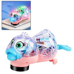 FunBlast Transparent Duckling Toy with Flashing Lights and Music  Multicolor-image-8