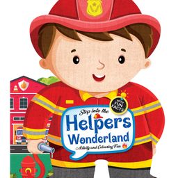 Step into the Helpers Wonderland - Activity and Colouring Fun Book for Age 4+-12
