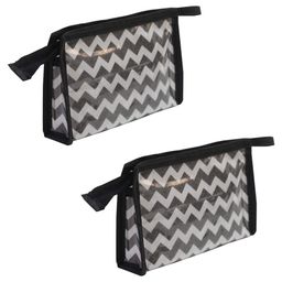 PrettyKrafts Black Color Plastic Shaving Kit, Makeup kit Pouch, Organiser for Men & Women Pack of 2 , Black-picture-48