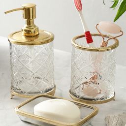 De Maison Decor Blake Crystal Cut Bathroom set-picture-23