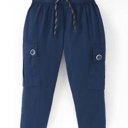 Rikidoos Solid Pocket Detailed Pant - Navy Blue-image-99