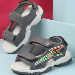 Cute Walk by Babyhug Velcro Closure Sandals with 3D Applique - Grey-image-122