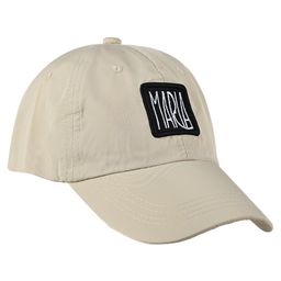 Kid-O-World Maria Text Patch Detailed Cap - Beige-18