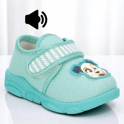 Lil Lollipop Dog Patch Detailed Musical Shoes - Light Green-image-91