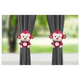 Tickles 2 Pcs Monkey Soft Stuffed Plush Animal Hanging Toy For Kids Boys & Girls Home Decoration (Color: Red Size: 25 cm)-picture-32