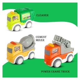 Planet of Toys Pull Back Construction Vehicle Toy Set - Set of 3 Construction Vehicles for Kids 3+ Years - Enhances Hand-Eye Coordination & Sparks Imagination - Fun Play for Boys & Girls-67