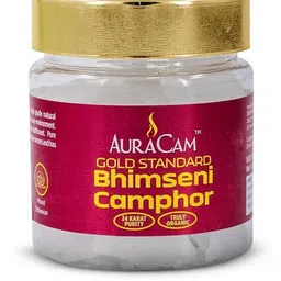 AuraCam Gold & White Standard Bhimseni Camphor - 50g-picture-0