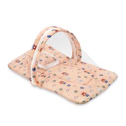 Evafly Kids Peach Coloured & Orange Crib Size Tent Mosquito Net-image-4