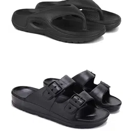 PENNEN Pack Of 2 Sliders & Thong Flip-Flops-image-74