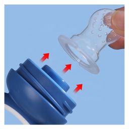 BitFeex Silicone Food Fruit Nibbler Penguin with Extra Mesh Soft Pacifier Feeder Teether for Infant Baby Elegant BPA Free (Color may vary, Pack of 1pcs) image 5