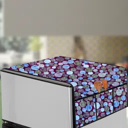 The Furnishing Tree Multi-Coloured Printed Refrigerator Cover-image-72